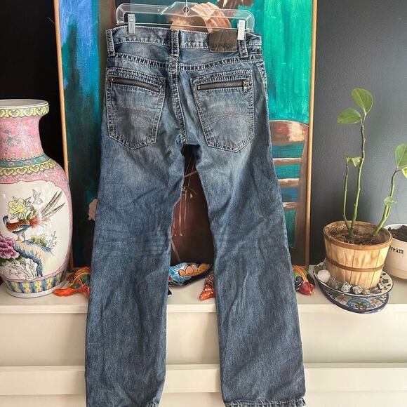 Y2K Express Men's Relaxed Jeans - Distressed Blue 30 x 30 - Picture 15 of 16